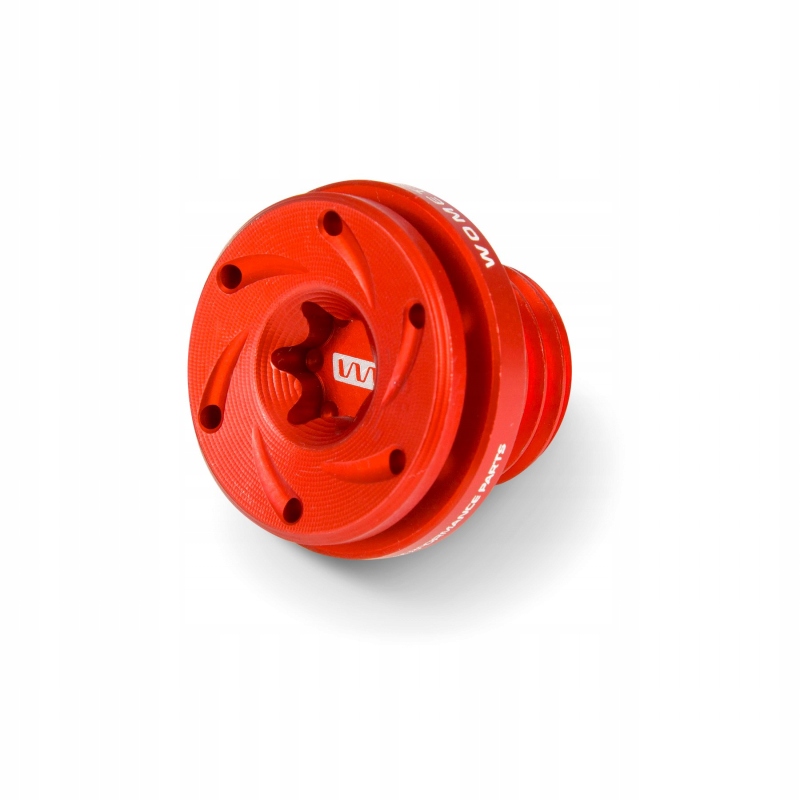 Womet-Tech korek wlewu oleju M20X2,5 Kawasaki Honda Red