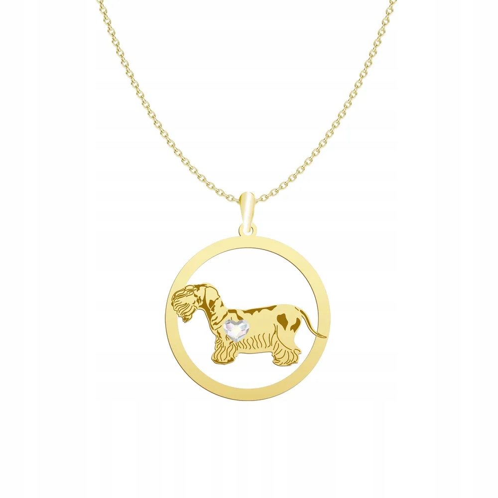 Zlatý náhrdelník s českým teriérem 925 Dárek Šperky Gravírování Bonus