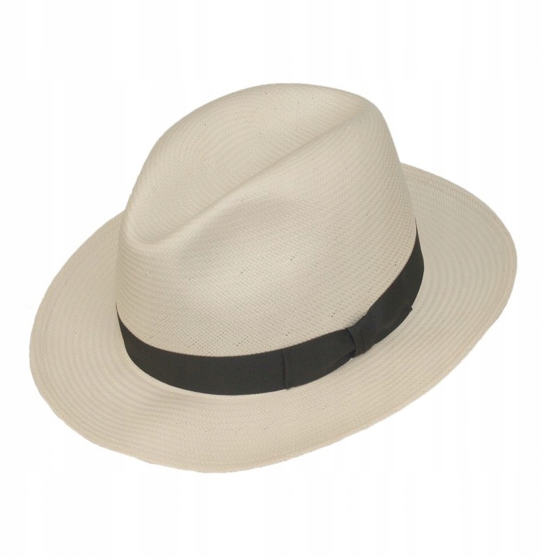 Pánský klobouk Panama slaměný z japonské suroviny Valdorf 56/M polský