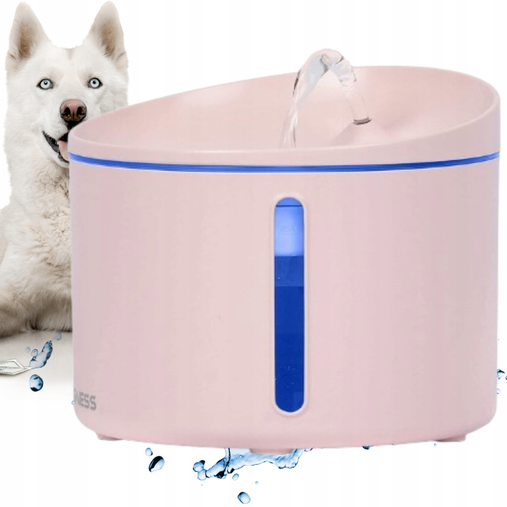 Fontanna Poidełko dla kota psa automatyczne Led ciche filtr Dogness 3,2 l