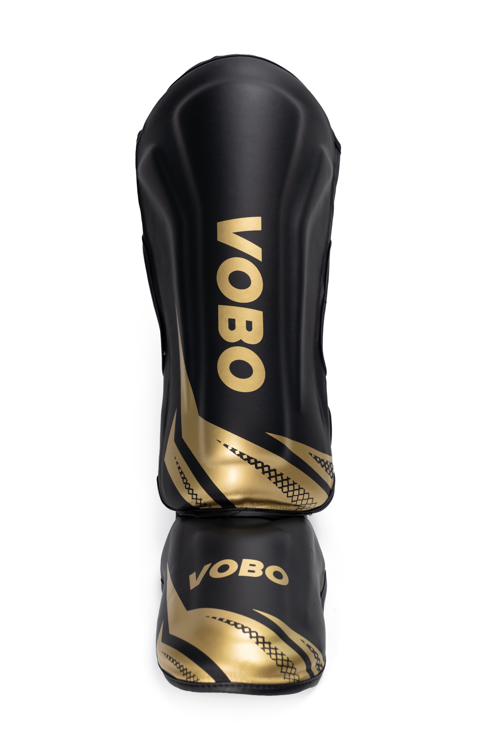 Vobo Ochraniacze Piszczeli i Stóp Goleń Mma K1 Kickboxing – Złoto-Czarny S