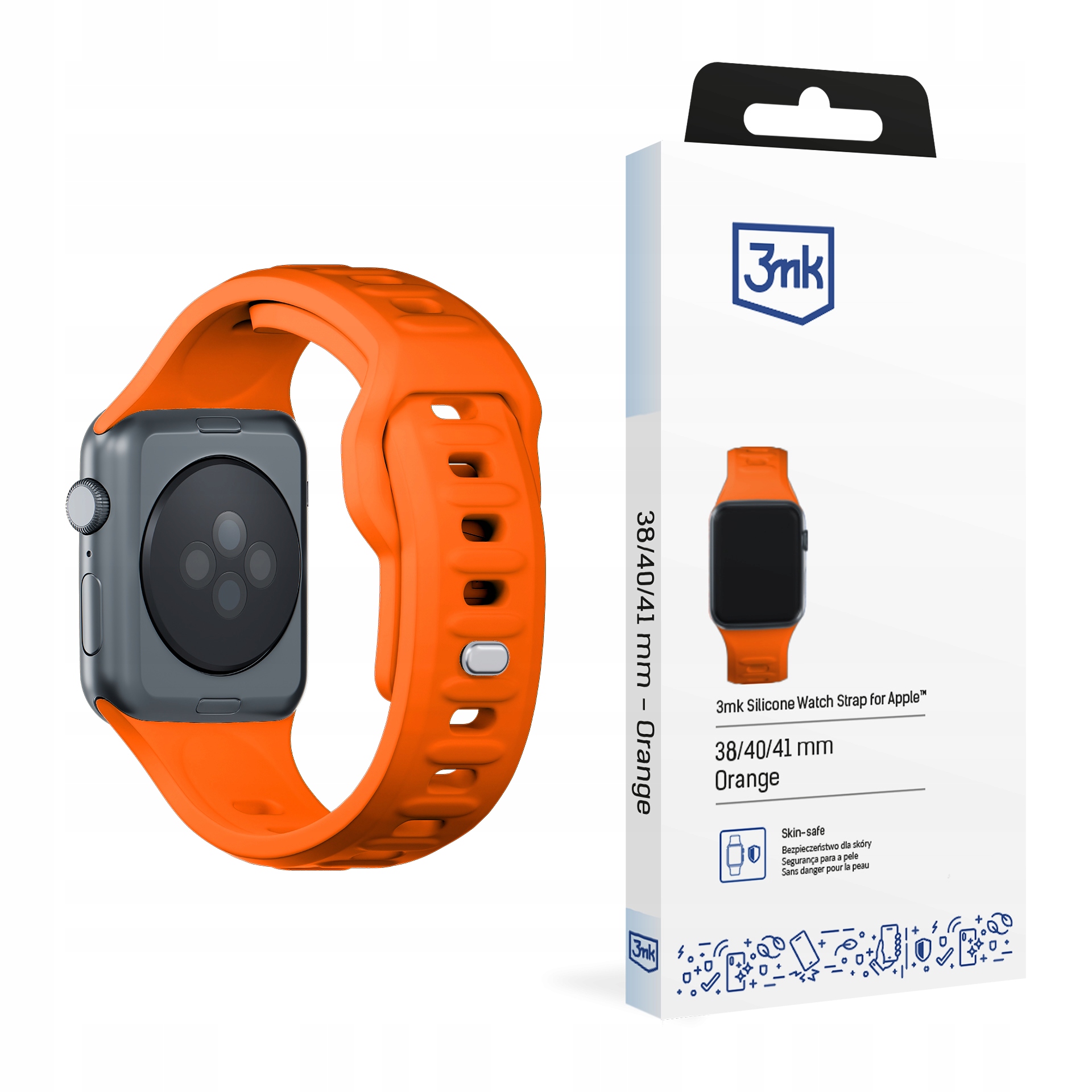 Pasek silikonowy 3mk Silicone Watch Strap do Apple Watch 38 40 41 mm 3mk
