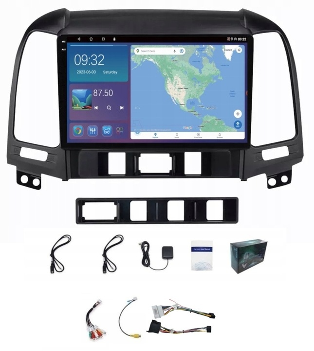 Rádio Navigace Hyundai Santa Fe 2006-2012 Carplay Android Auto 4GB 64GB