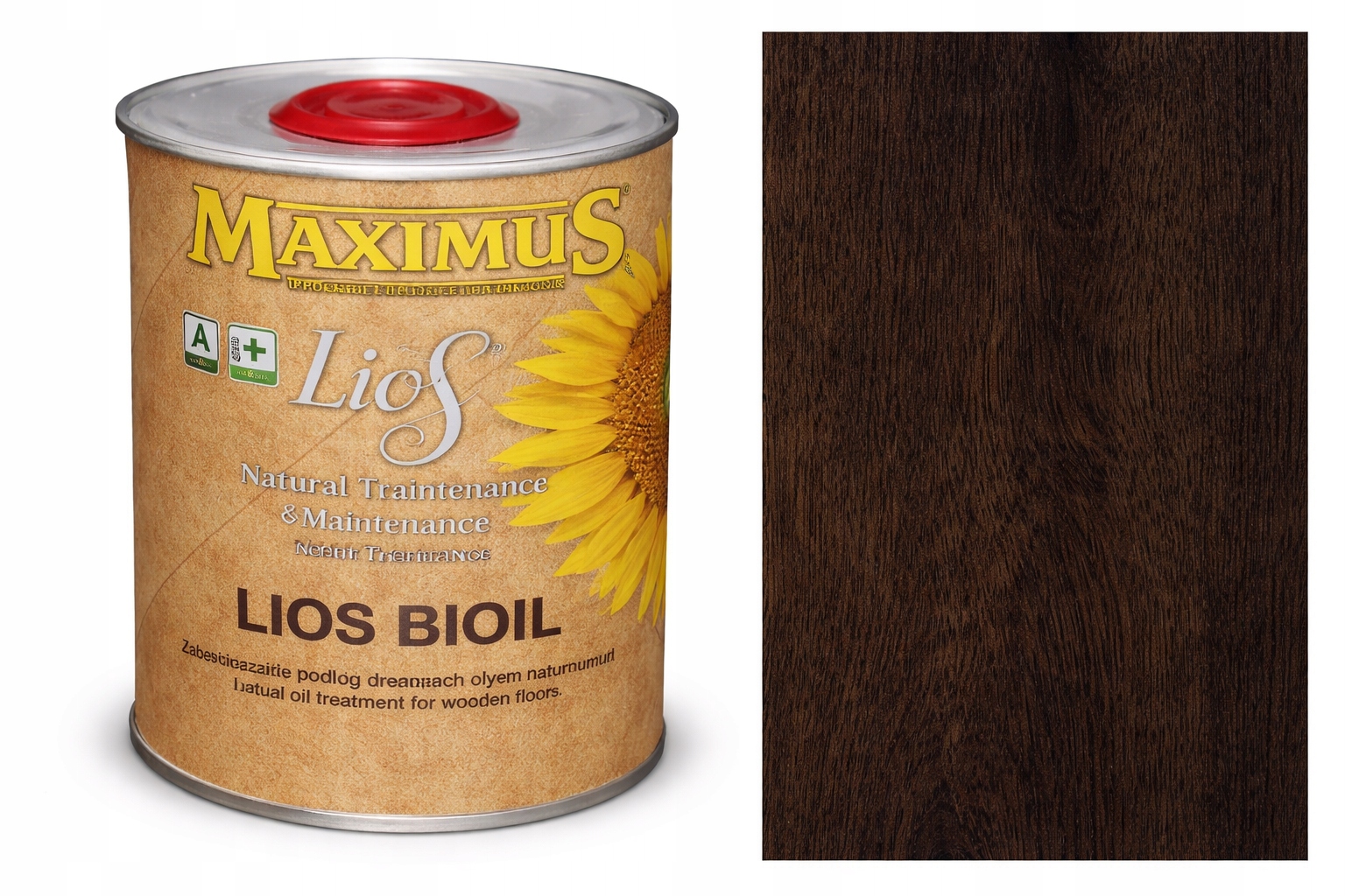 Maximus Lios Bioil Nero Černý barvicí olej na dřevo 1L