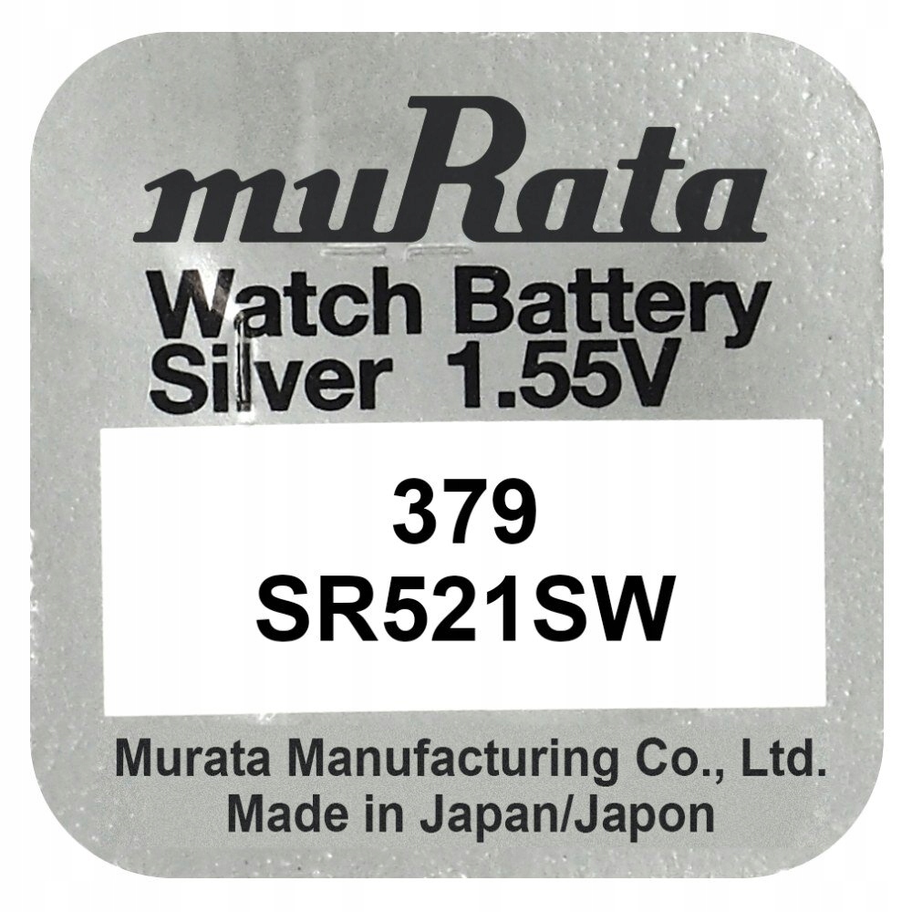 

Bateria srebrowa Murata 379 Sr 521 Sw jak Sony