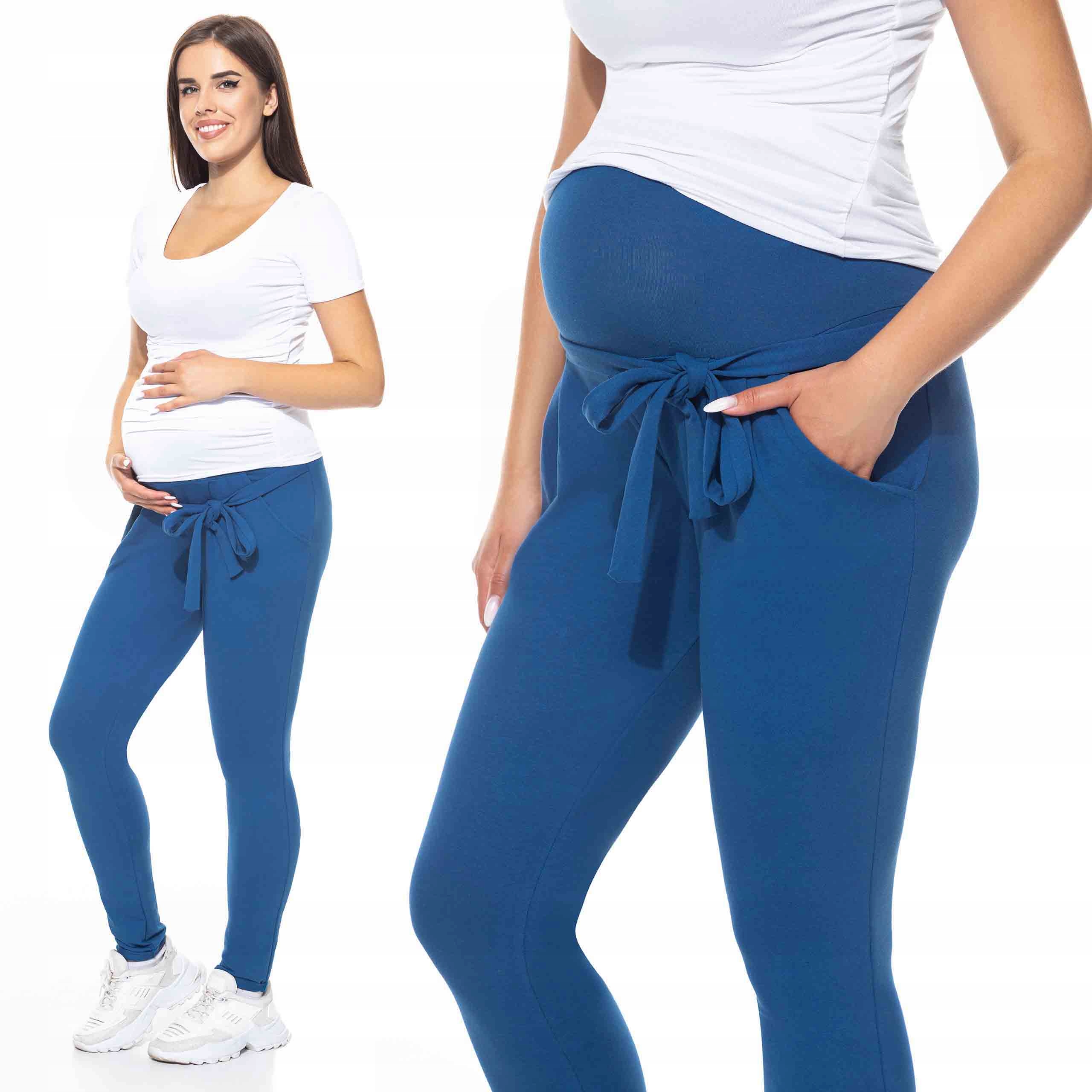 

Spodnie ciążowe dresowe Lena kokarda XXL jeans dr