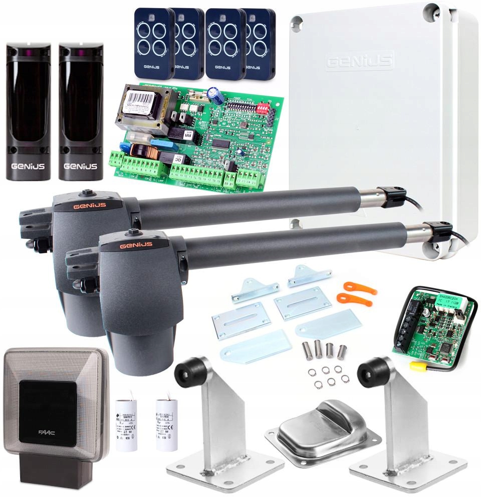 Zestaw siłownik napęd bramy Genius GBat 400 G-bat