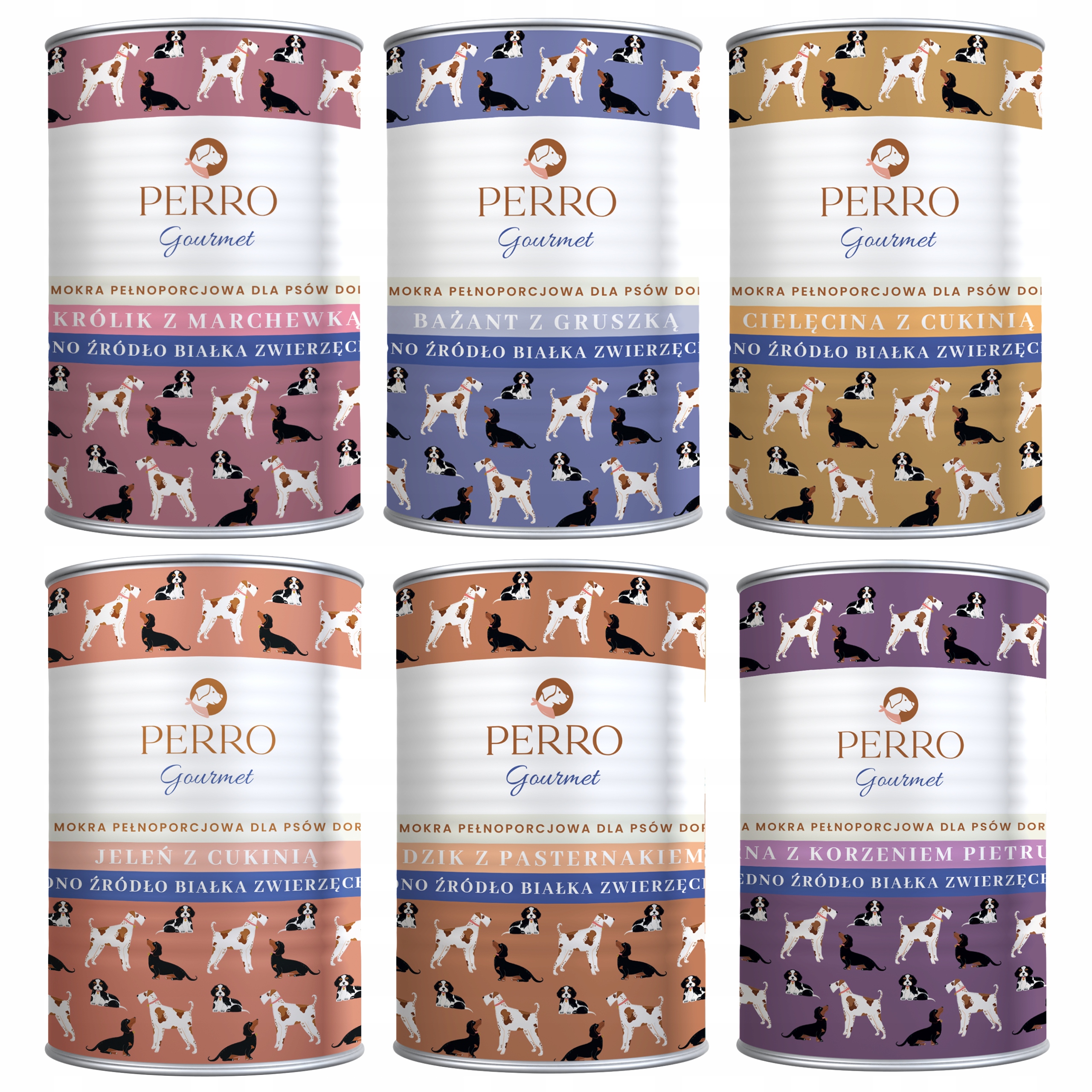 Perro Gourmet Karma mokra dla psa mix smaków 6 x 400g