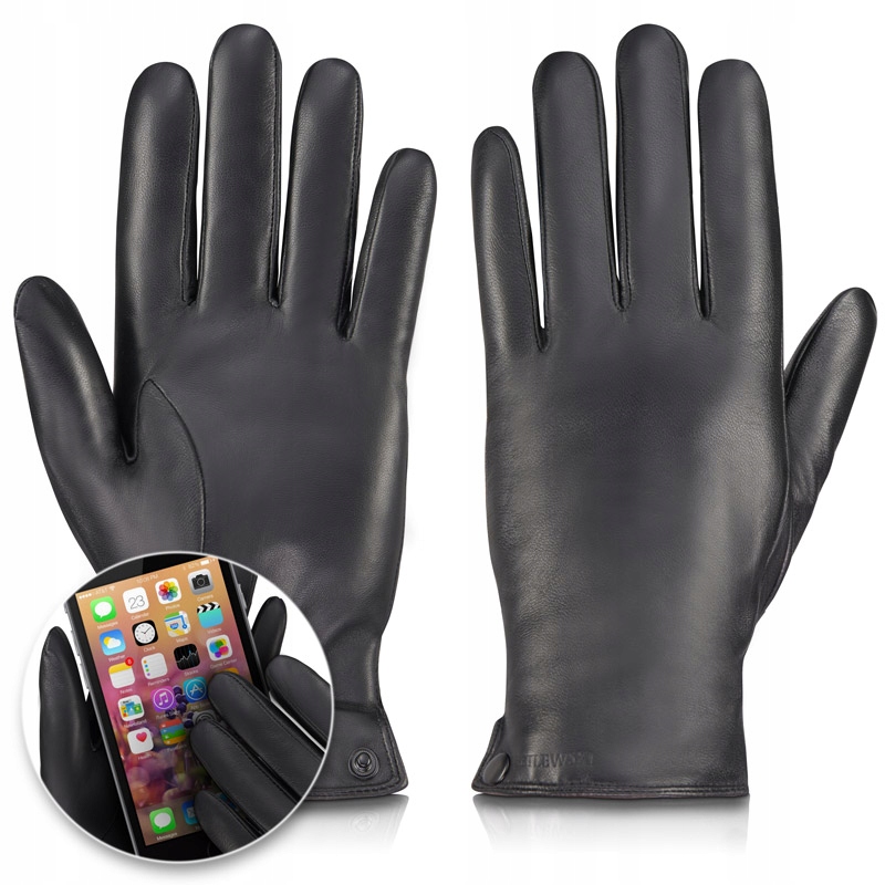 

Betlewski Rękawiczki męskie skórzane do telefonu S