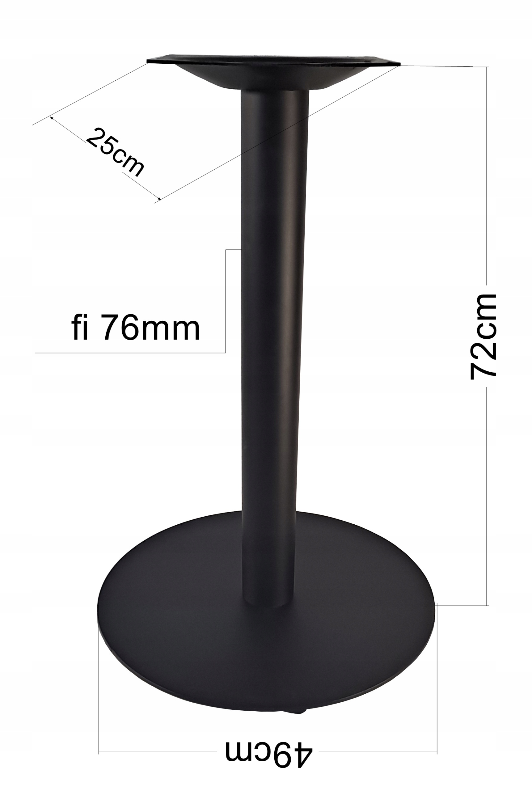 PODSTAWA DO STOŁU POSTUMENT NOGA OKRĄGŁA FI 49 Marka inny