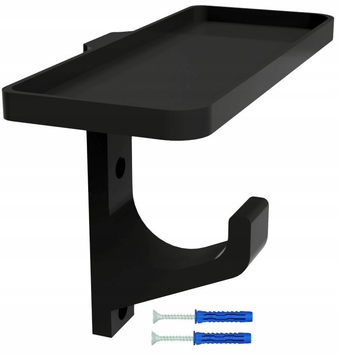 DELOSPRO wieszak ścienny na kask rowerowy z półką - dla miejskiego