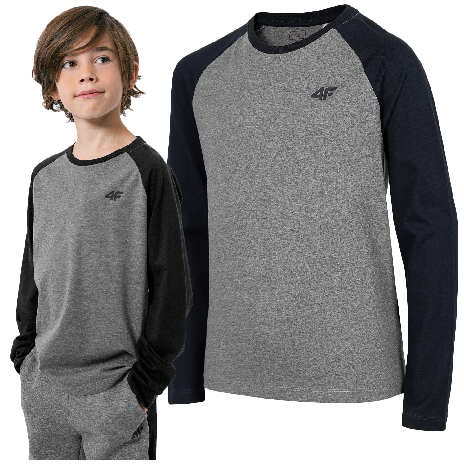 

Koszulka Bluza 4F Longsleeve junior JTSML001 122