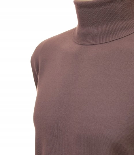 Pánský svetr s rolákem rolák z kašmíru a merino vlny, kašmírový, velikost L, 357