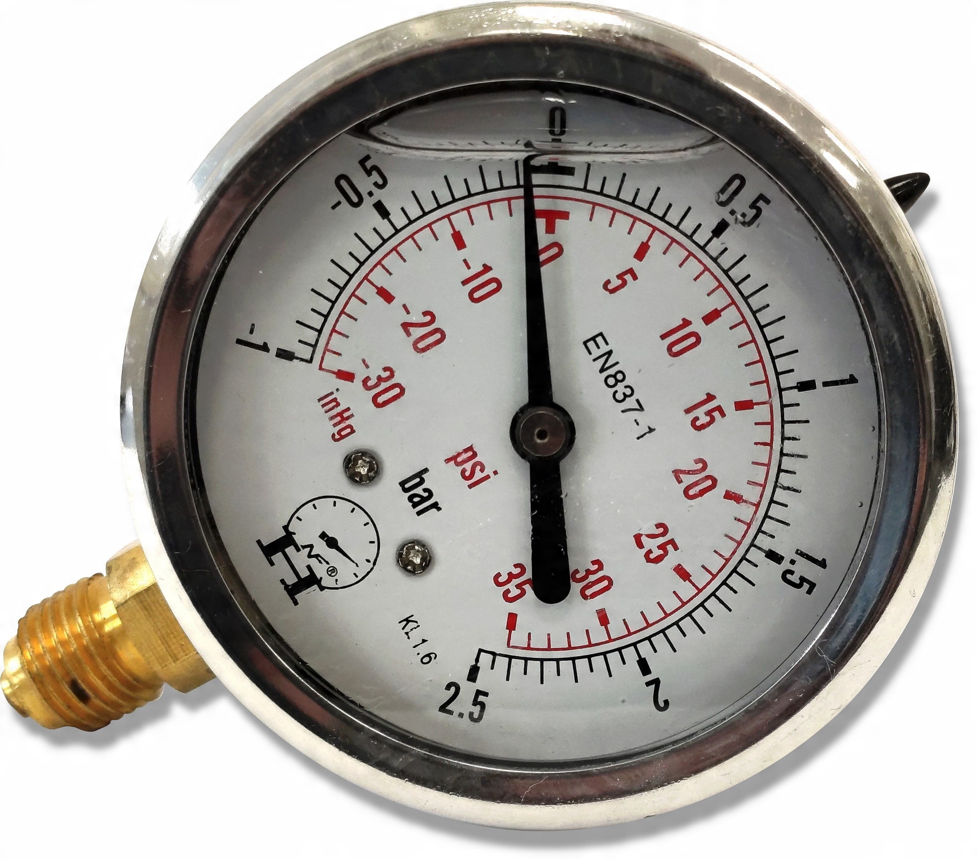 

Wakuometr Manometr Hydrauliczny -1 do 2,5 Bar