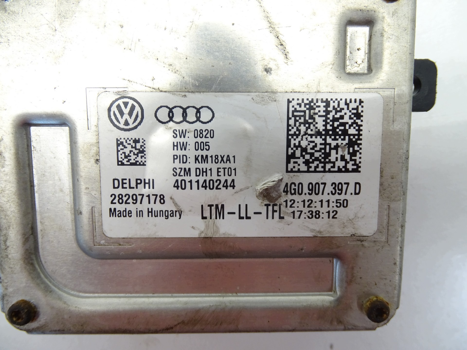 modulo Centralina luci fanali XENON LED AUDI A6 C7 4G 4G0907397D