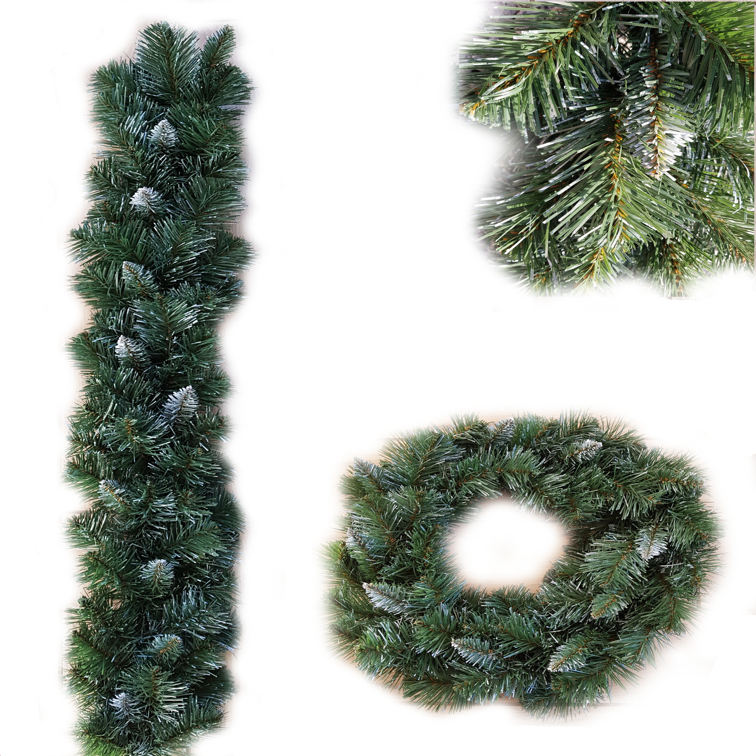 

Girlanda 100 cm ośnieżona Piękna Gęsta Dekoracja