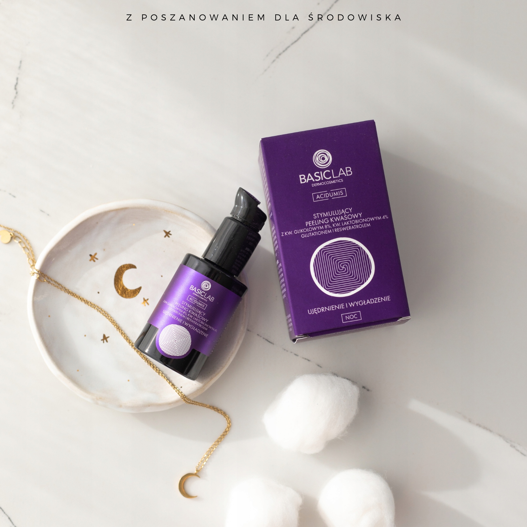 BasicLab Stymulujący Peeling Kwasowy do Twarzy Wygładzający 30 ml Kod producenta 5907637951666