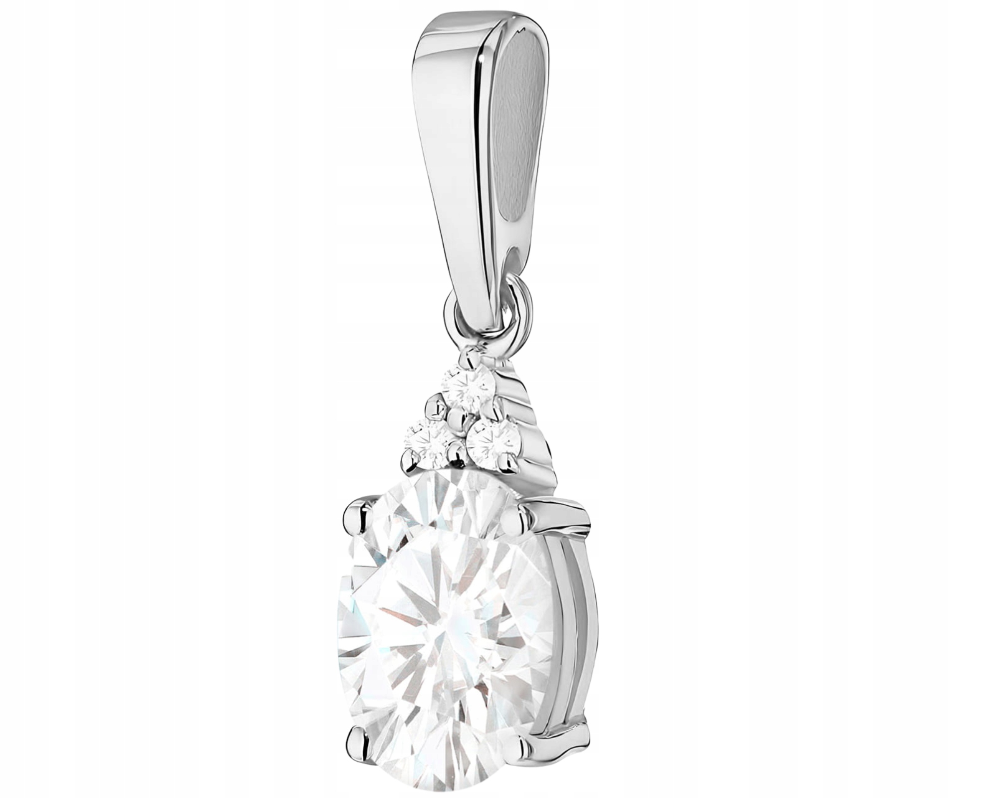 Bílý Zlatý Přívěsek S Laboratorními Diamanty V Ryzosti Zlata 585 14K