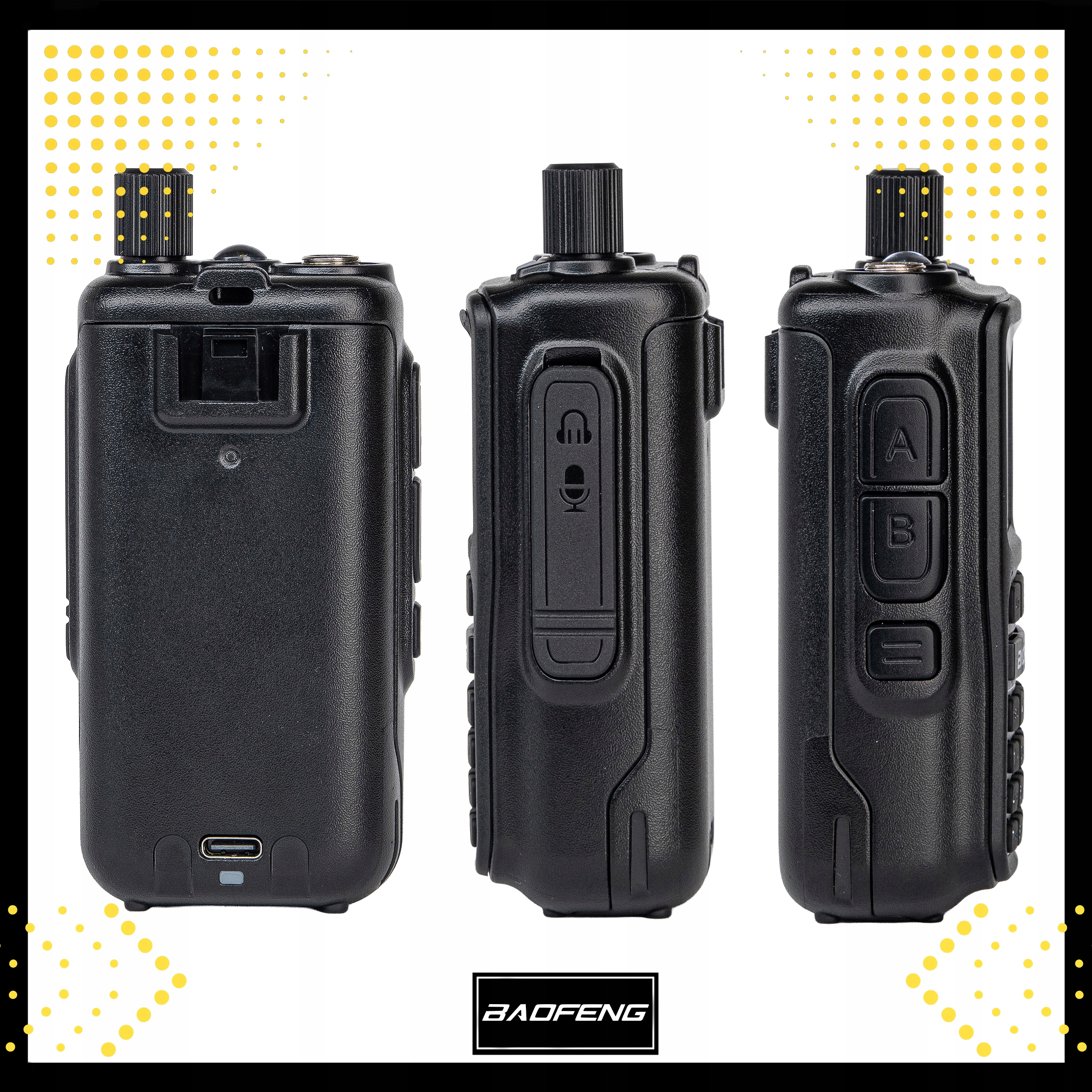 Baofeng UV-5R EU MINI Radiotelefon VHF UHF Nasłuch Pasmo Lotnicze AM FM Marka Baofeng