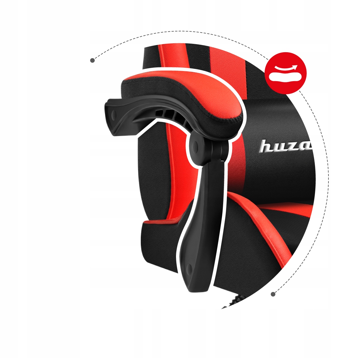 HUZARO Gaming besisukantis fotelis, reguliuojamas modelio jėga 4.5