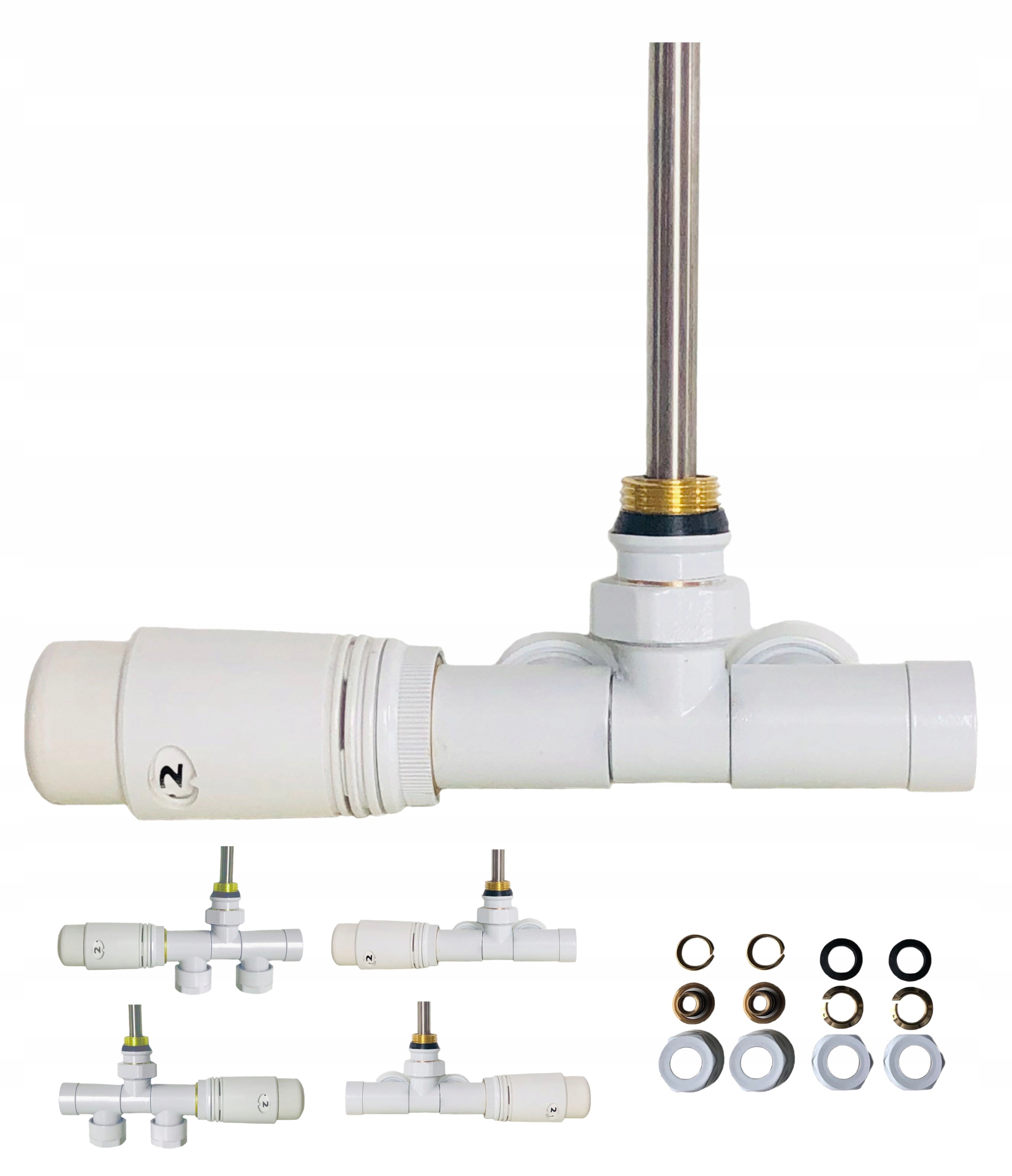 X-home Kombinovaný Termostatický Ventil 1-OTVOROVÝ Bílý Unico