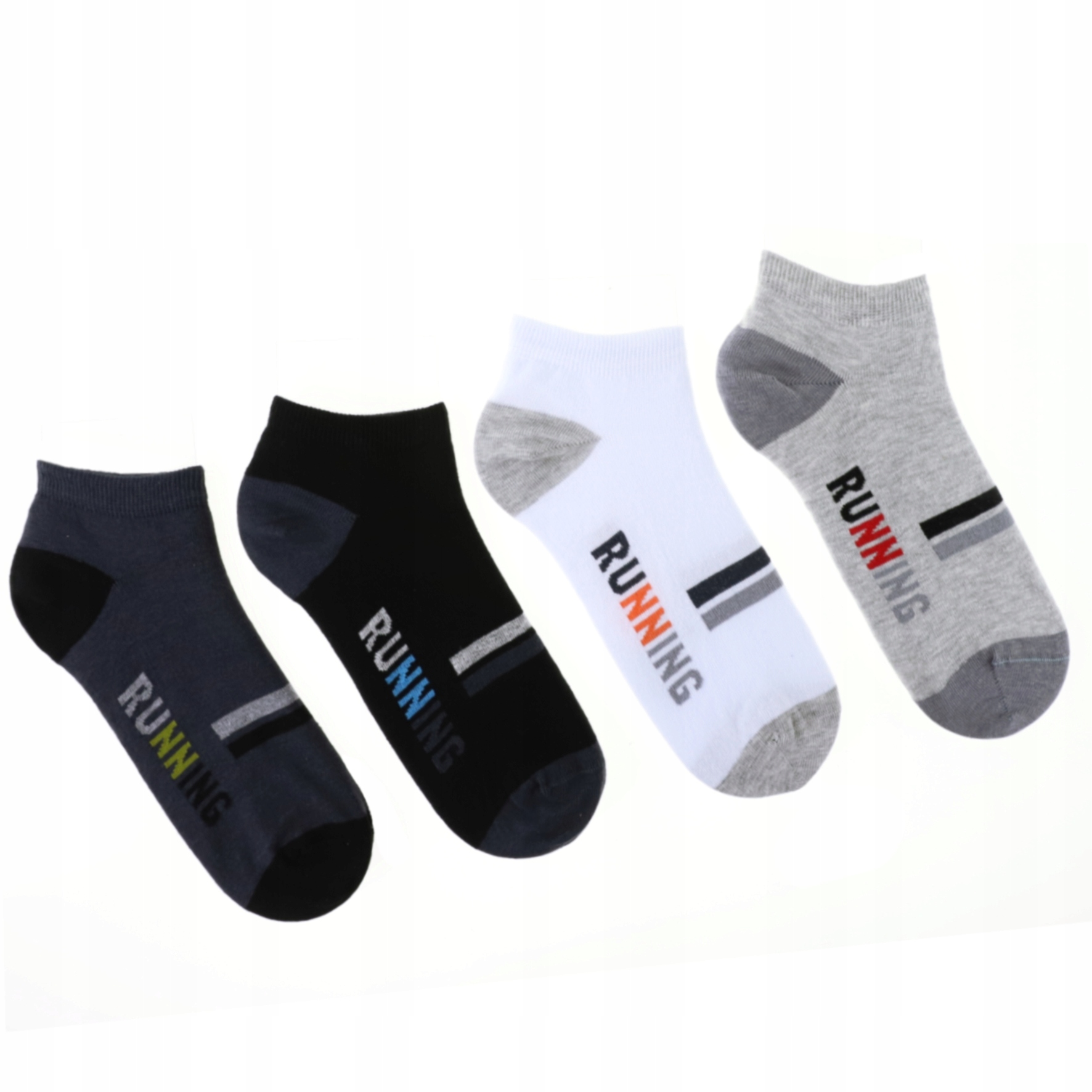 

3 Pary Skarpety stopki bawełniane Pl Run 39-42