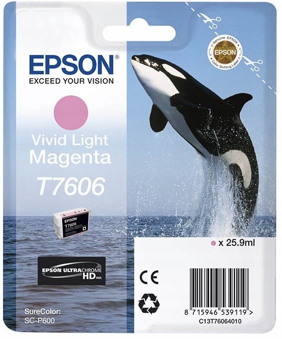 Tusz Epson T7606 czerwony (magenta) C13T76064010