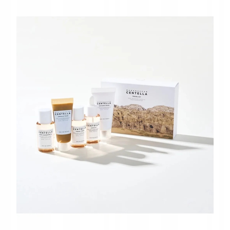 Podróżny Zestaw do pielęgnacji twarzy SKIN1004 Madagascar Centella 5 szt