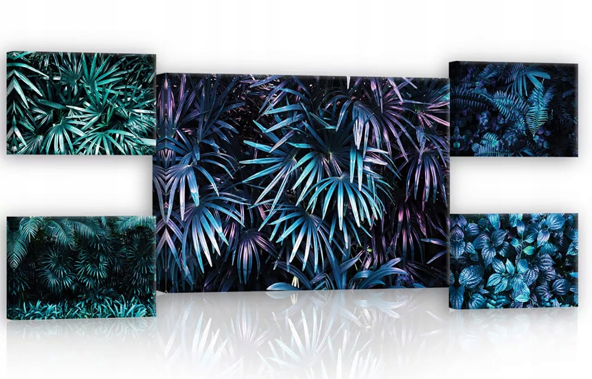 Obraz Na Plátně Canvas Rostliny Listy 5 El.