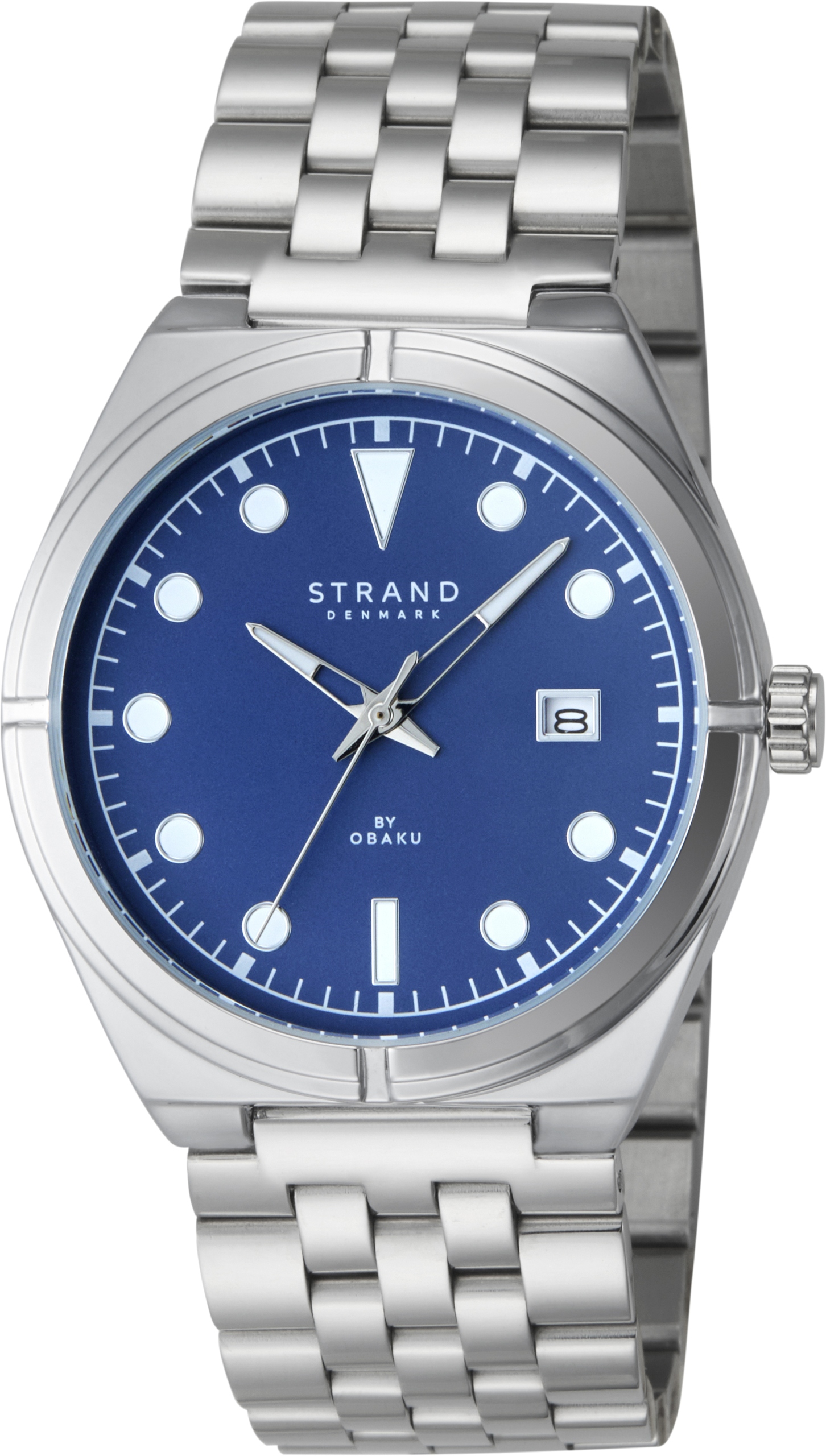 Nový Originální Pánské hodinky Strand by Obaku S754GDCLSC-DTO klasické datum