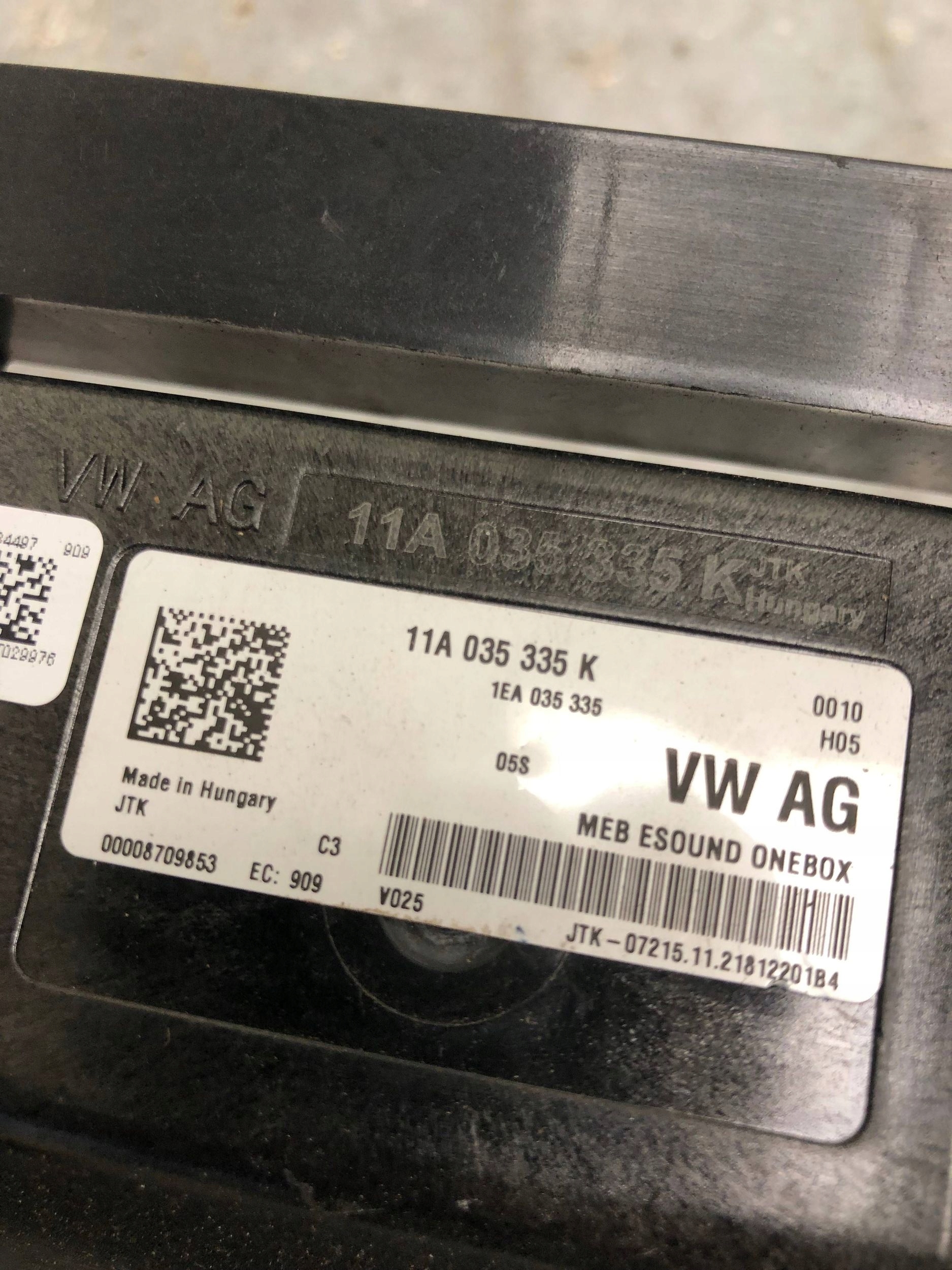 modulo DZWIEKU Motore VW ID4 11A035335K
