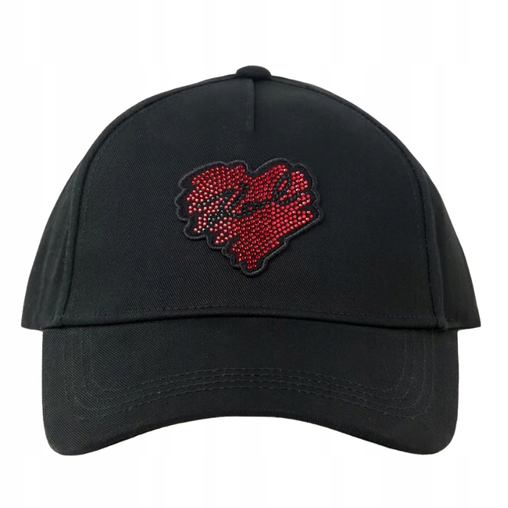 Karl Lagerfeld Černá dámská kšiltovka se srdíčkem