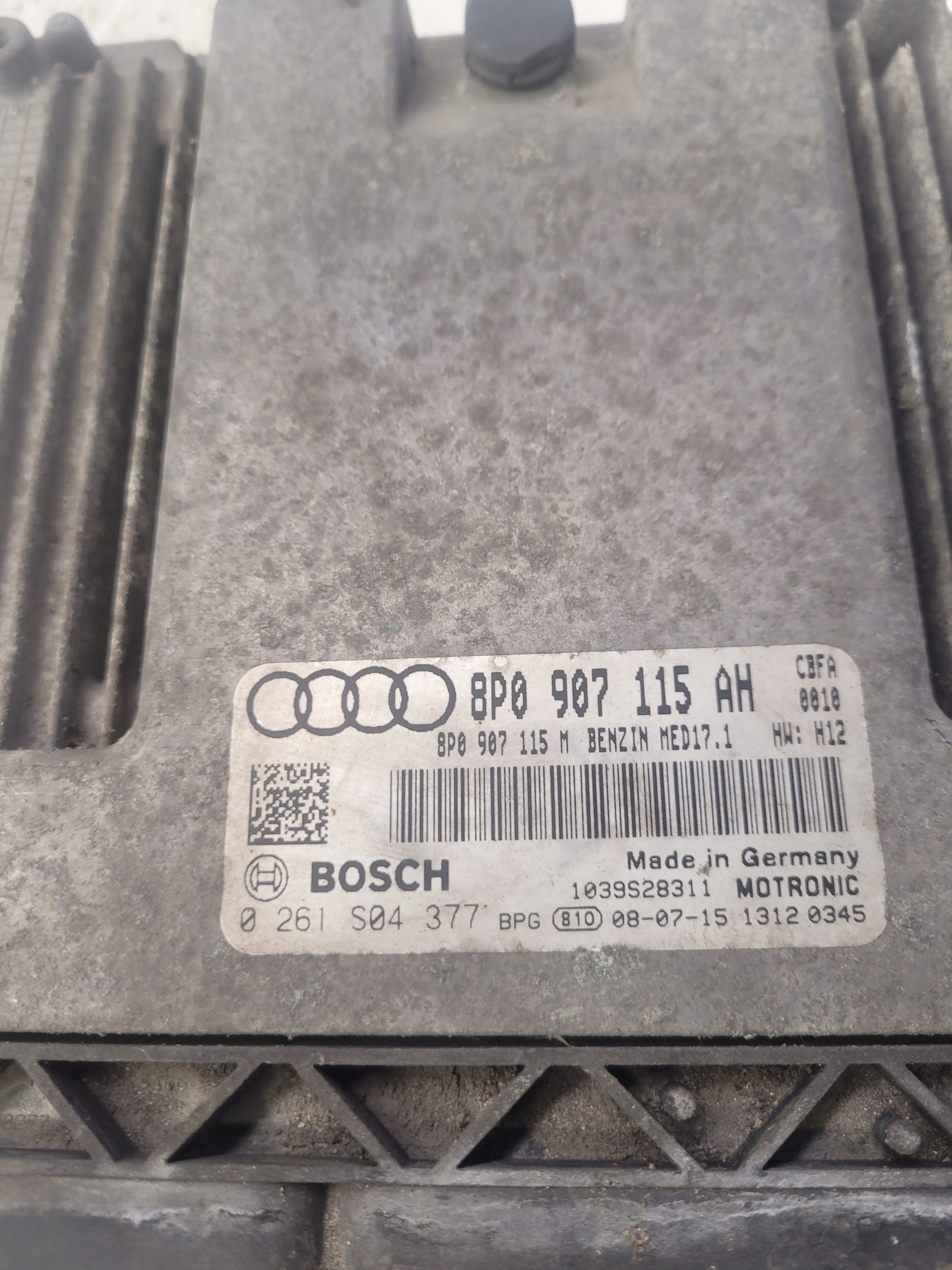 control unit computer AUDI A3 8P 2.0 TFSI 8P0907115AH