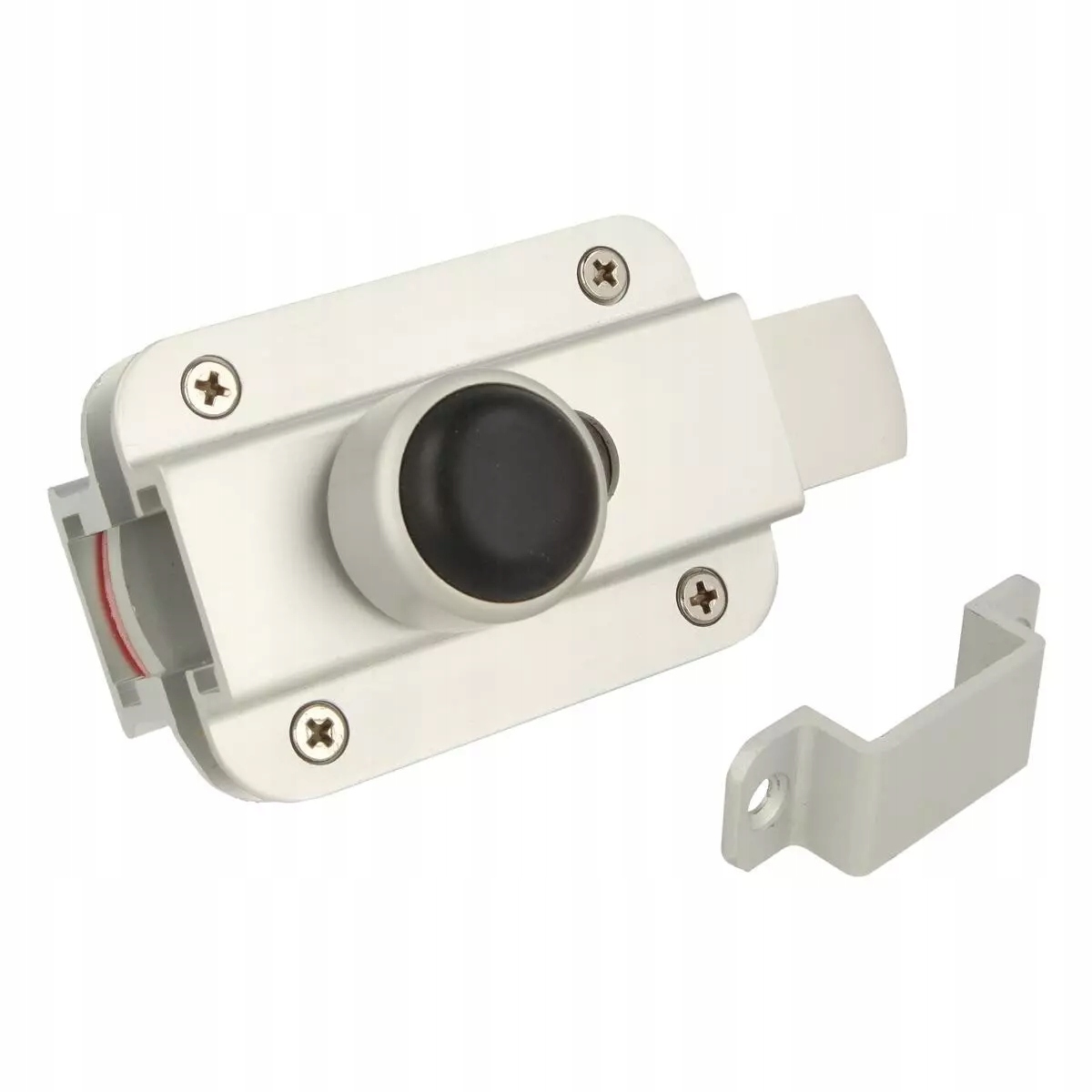 Wc zámek do sanitární kabiny se západkou pro desku 12-18mm hliník