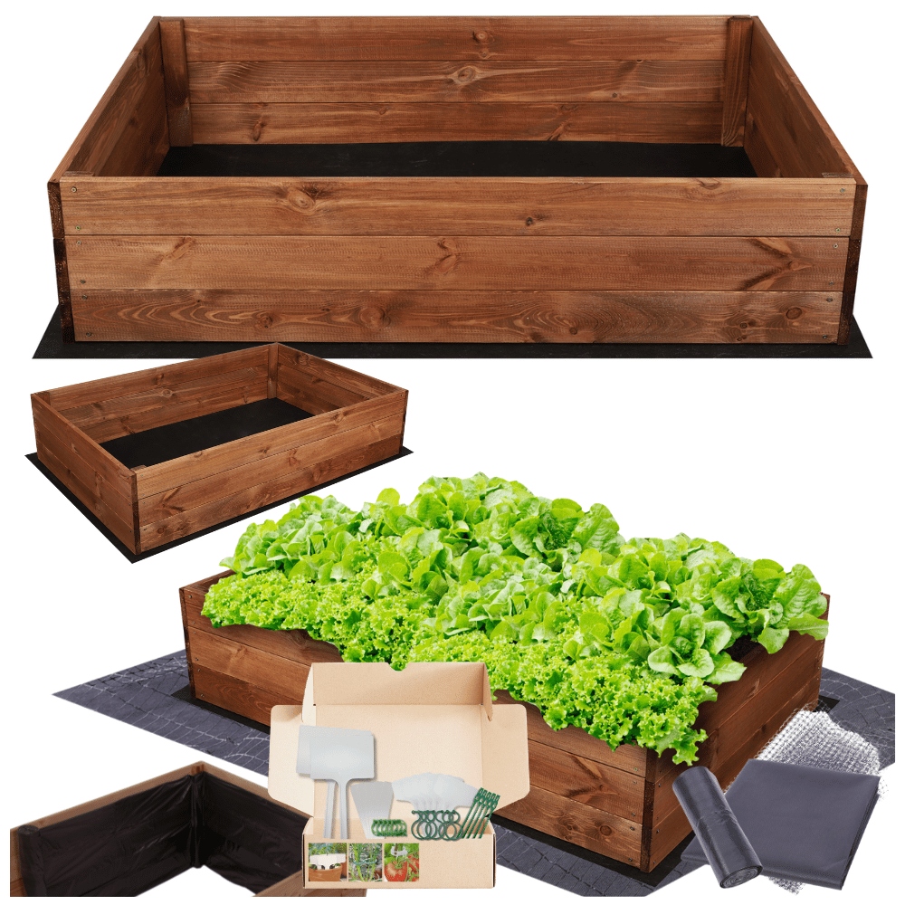 Rabata impregnácia zeleninový záhon box na kvetináče a záhony 27x100x90 Eko