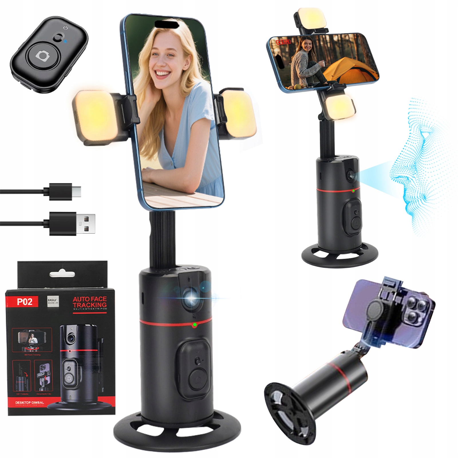 Sada Pro Nahrávání Telefonu, Lampa S Ovládáním Gesty, Multifunkční