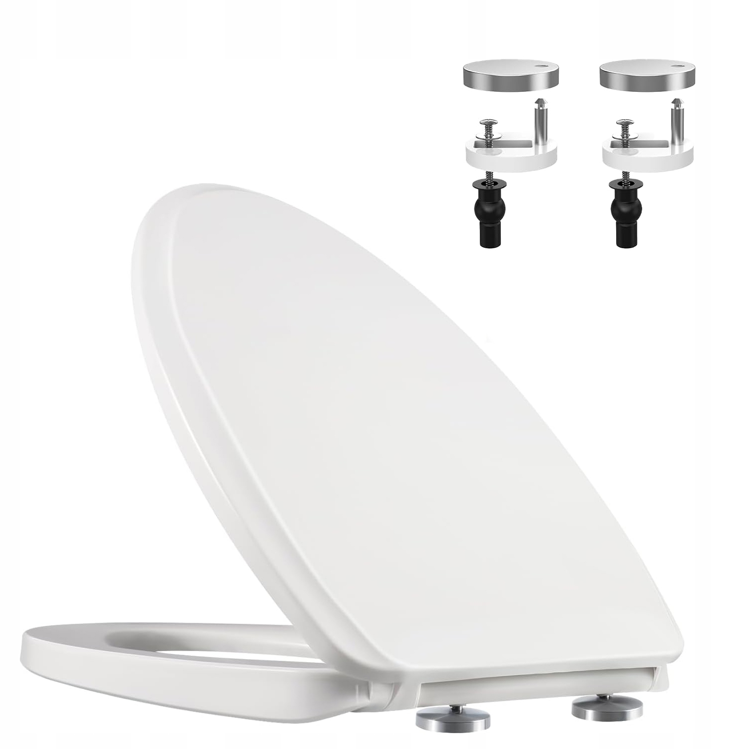 Wc Sedátko S Pomalým Sklápěním, Univerzální, Záchodové Sedátko, Tvrdé, Easy Clean