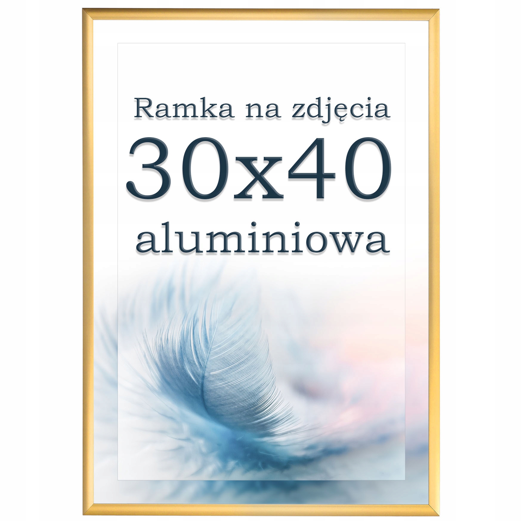 

Ramka 30x40 aluminiowa złota ramki na zdjęcia