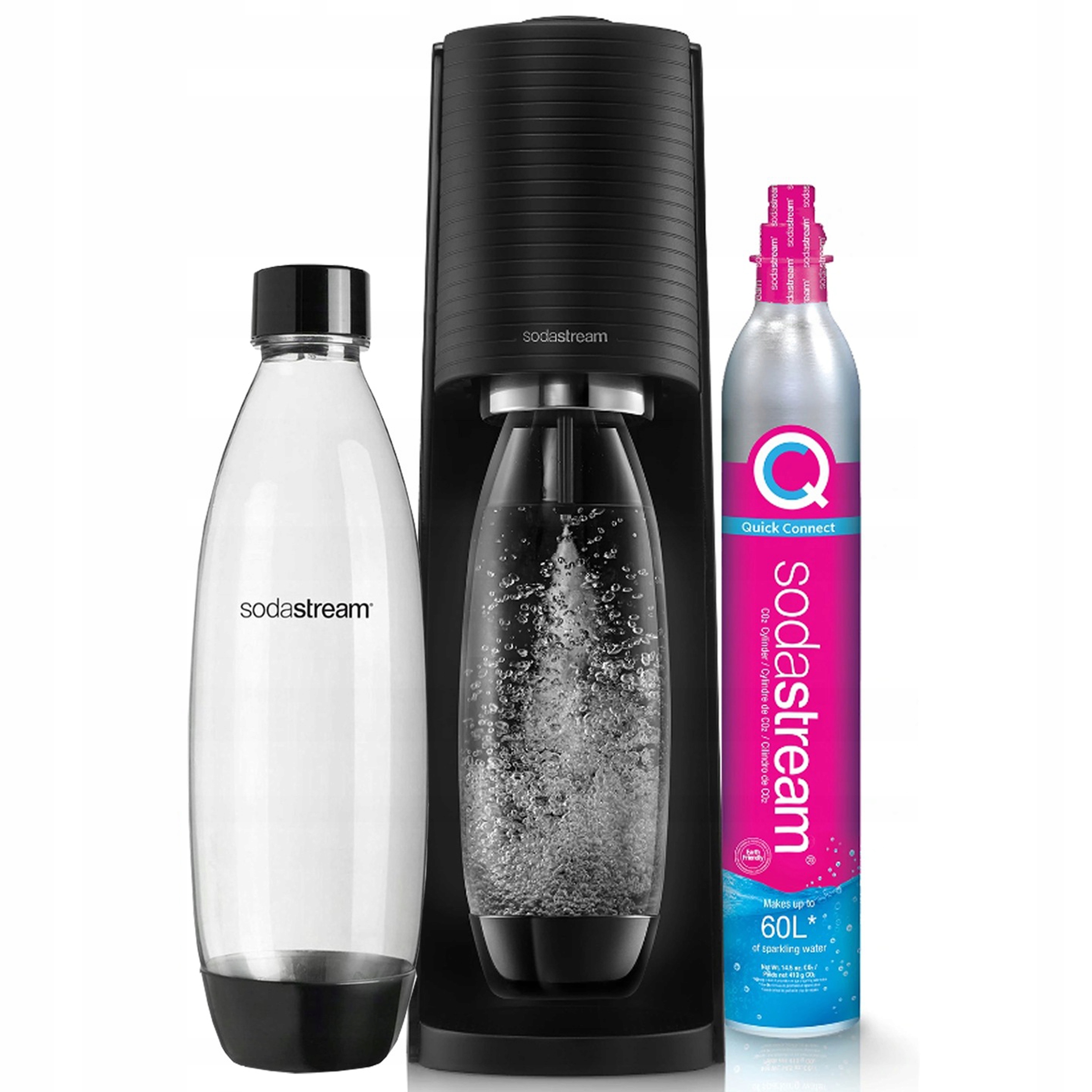 

Saturator SodaStream Terra butelka nabój czarny