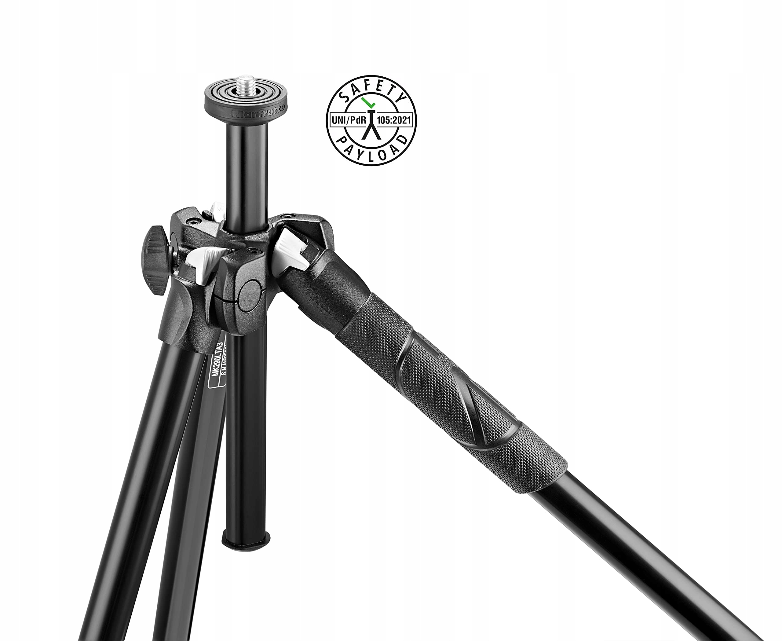 MANFROTTO Zestaw Statyw 290 Lekki z Głowicą Wideo Czarne — miniatura 2