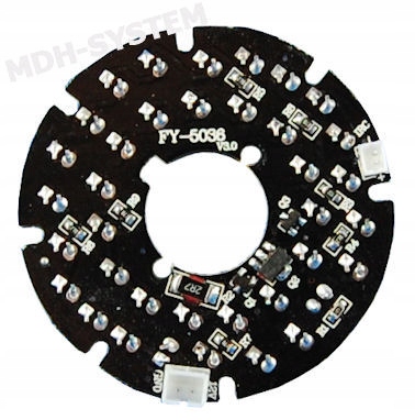 OŚWIETLACZ IR 36 LED REFLEKTOR PODCZERWIENI 53 mm Marka Inna