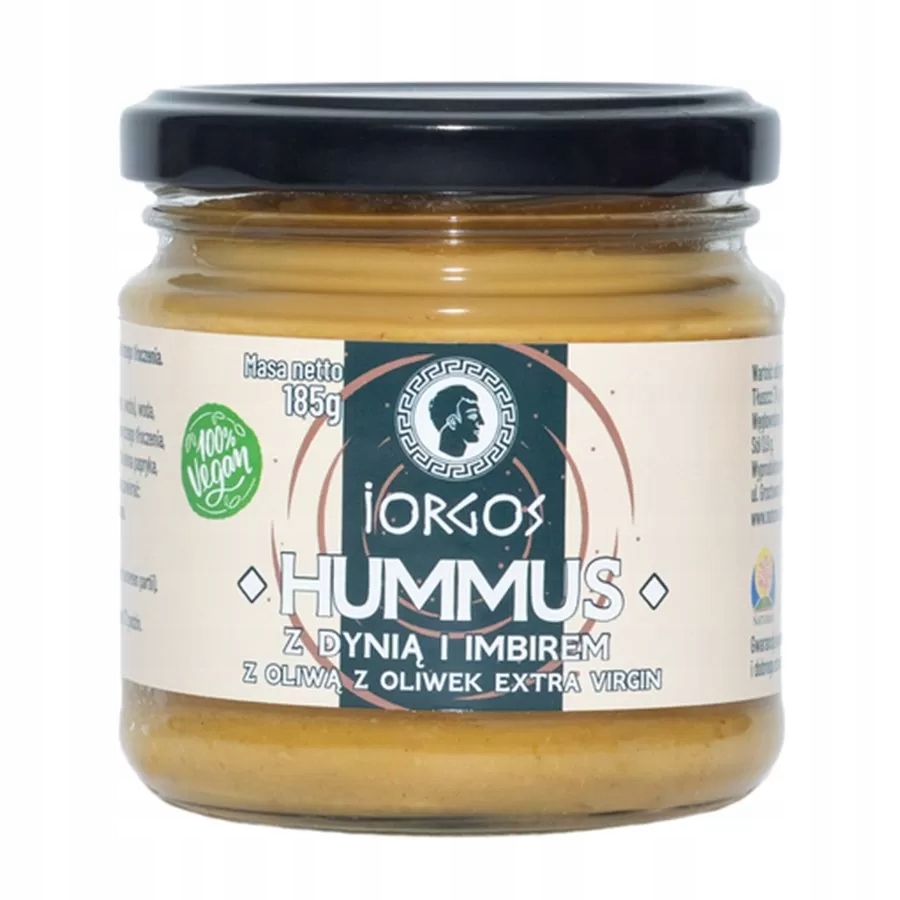 Levně Hummus s dýní a zázvorem a olivovým olejem exv Iorgos, 185 g