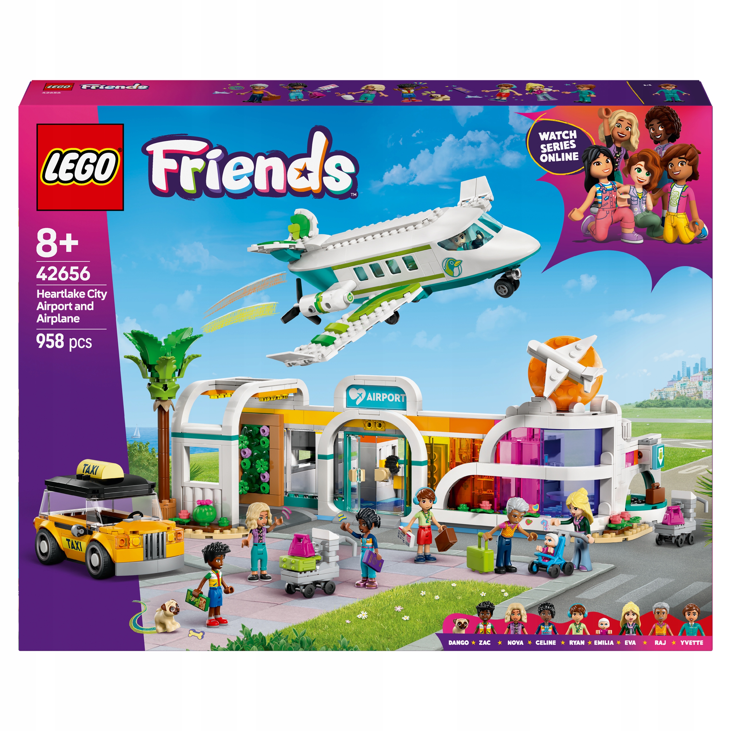 Lego Friends Samolot i lotnisko w mieście Heartlake 42656