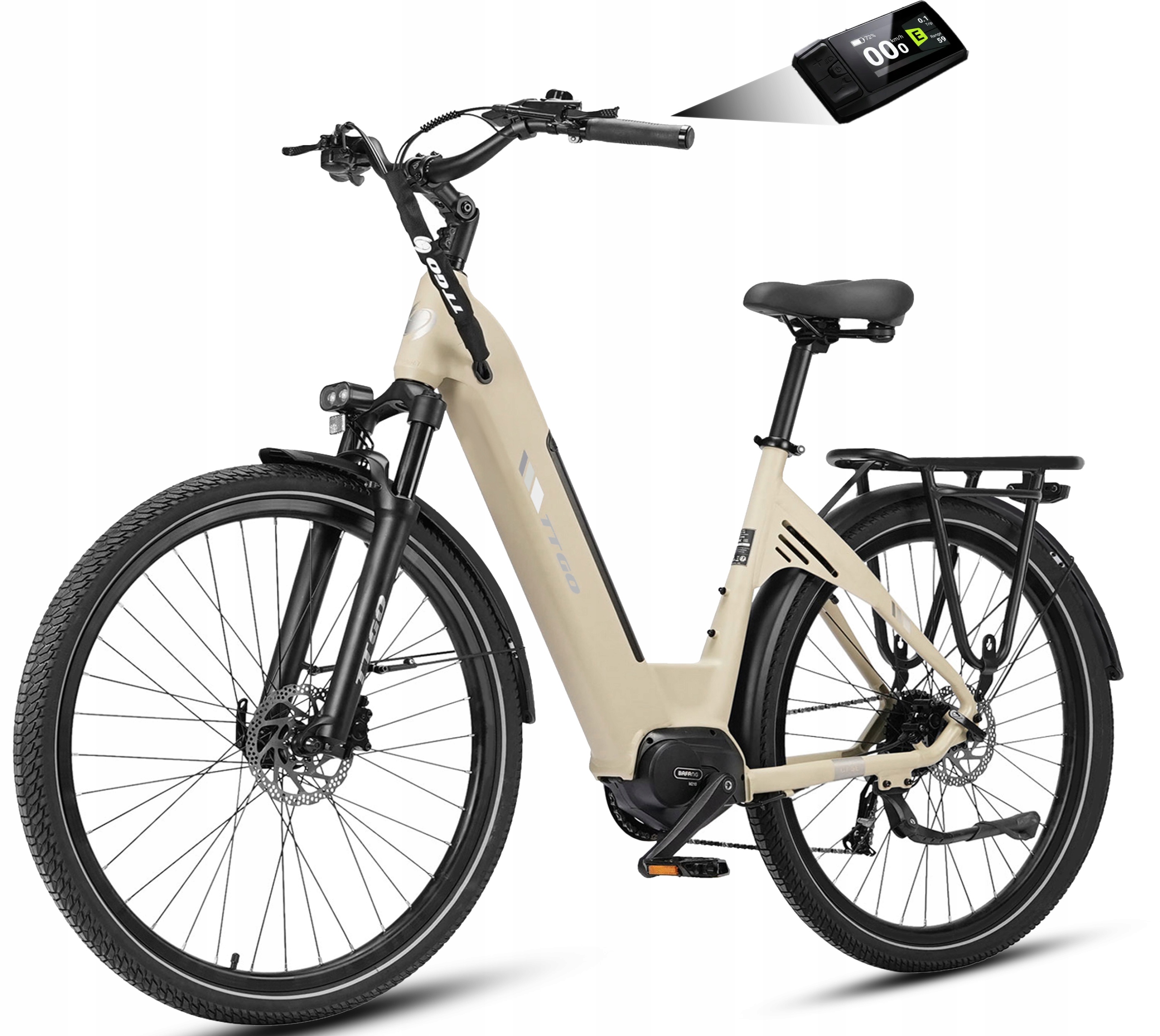 2026 Nowy Ttgo C7 Se Rower Elektryczny Miejski 250W 36V 18Ah 130KM