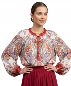 Elegantní, Lehká Boho Halenka S Motivem Paisley – Miho’s Itali