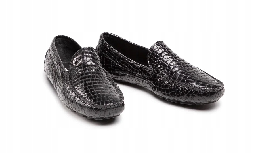 Just Cavalli Dámské Mokasíny Černé Kůže