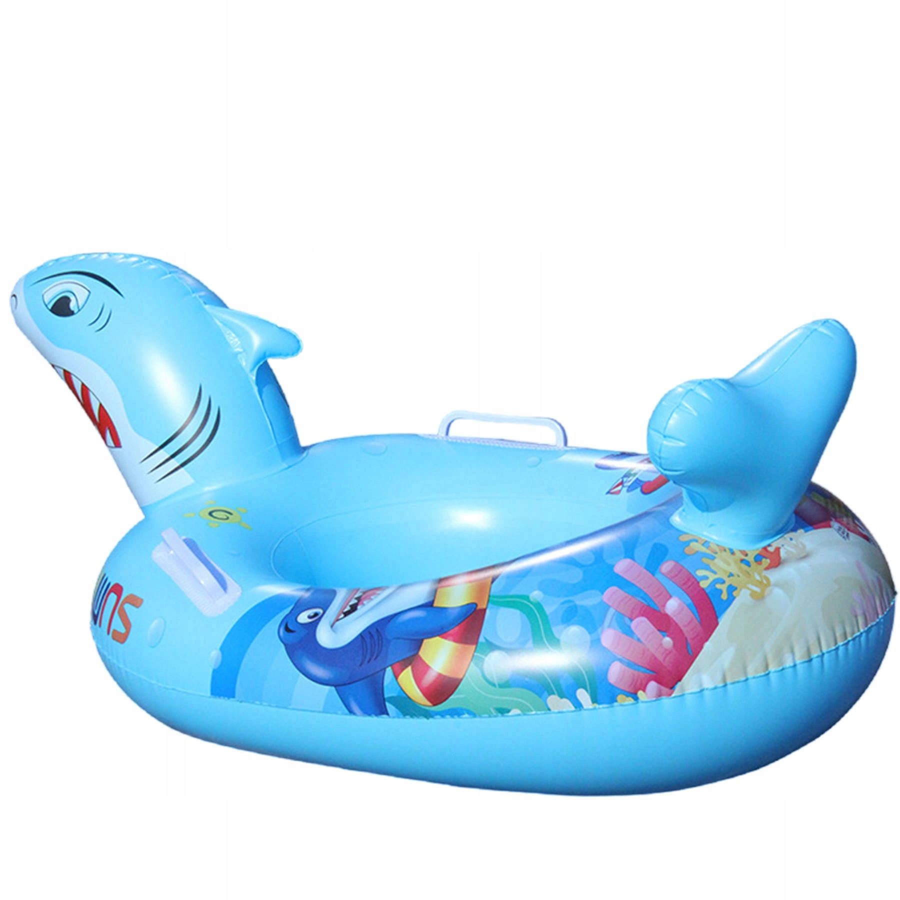 FELFÚJHATÓ GUMICSÓNAK GYEREKEKNEK ÚSZÓ MATRAC CSÓNAK CÁPA ÜLÉS XXL Gyártó kódja 5907419735255