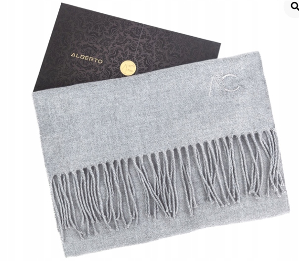 Dolce Caldo světle šedý kašmírový šátek