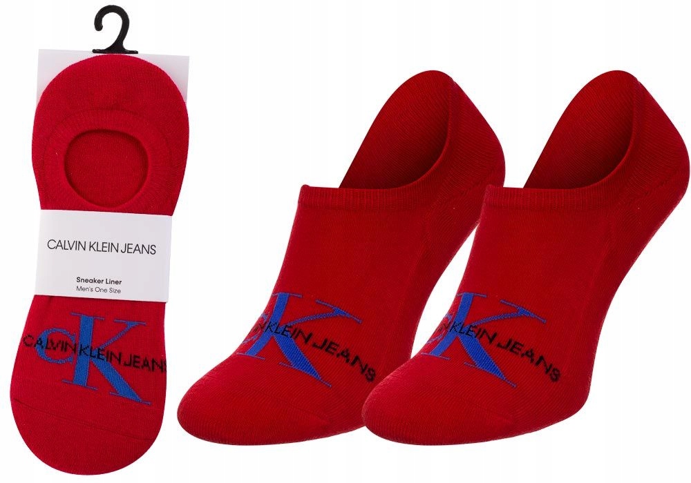 

Calvin Klein Skarpetki Stopki 1 Para Red R: 40-46