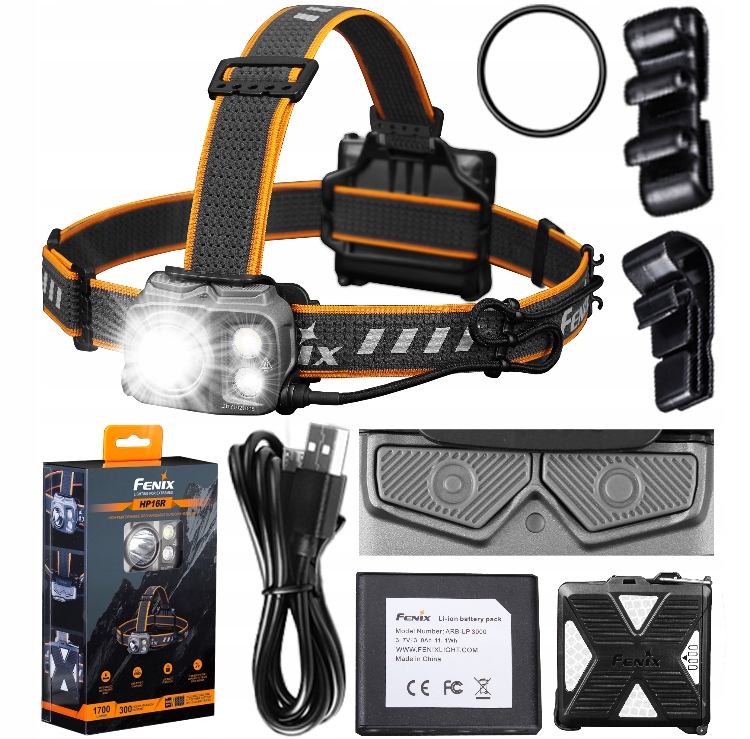 Čelovka Fenix HP16R 1250 lm 260 metrů Sada